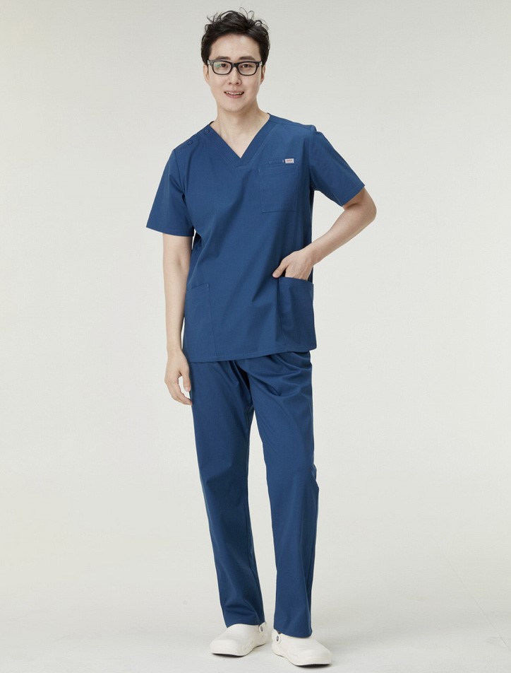 Good.U ST-510 男款牙醫診所制服馬特藍